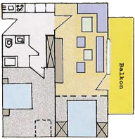 Grundriss der Dachgeschosswohnung